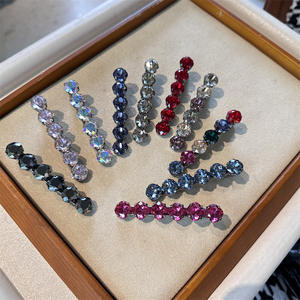 YANYEラウンドチェコダイヤモンドスパークリングダイヤモンド気質ライト高級女の子ファッションヘアアクセサリーヘアピンヘアクリップ - Product Image 3