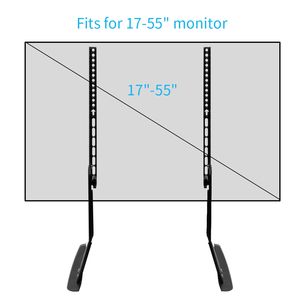 UNHO Table Top Universal <span class=keywords><strong>TV</strong></span> Legs Se adapta a pantallas planas de 17 "a 55" Soporte de mesa de <span class=keywords><strong>TV</strong></span> Pedestal <span class=keywords><strong>TV</strong></span> Riser Max VESA 600x400mm - Product Image 4