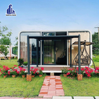 Capsule de bureau moderne intelligente personnalisée en polycarbonate, étanche, mini-maison préfabriquée, cabane pour Airbnb, location, espace de vie extérieur, pod de vacances