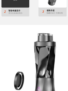 Mixeur portable rechargeable au design de tasse à jus sportif avec poignée dissimulée et ouverture pour le boisson - Product Image 4