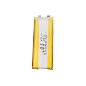 Çin pili şirket CustomizedBattery Powered isıtıcı akülü UFX 102670-15C 1800mAh 3.7V yüksek c-rating pil