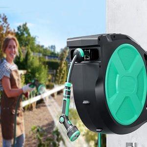 Dévidoir de <span class=keywords><strong>tuyau</strong></span> d'arrosage personnalisé en PP, PVC, ABS pour machines de lavage de voitures, dévidoir pivotant SG65, montage de <span class=keywords><strong>tuyau</strong></span> télescopique pour jardin - Product Image 2