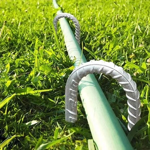 Accessoire de camping en plein air, petits piquets de tente en métal galvanisé résistant à la rouille, robustes, avec <span class=keywords><strong>crochet</strong></span> en J - Product Image 6