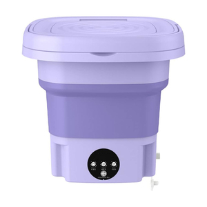 8L Portable Washing <b>Mini</b> Foldable Sock Underwear Panties Retractable Household Washing Machine With Spinning Dry Washing Machine - Product Image 1