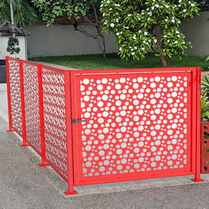 Clôture métallique en aluminium découpée au laser et portes d'<span class=keywords><strong>entrée</strong></span> de jardin Treillis perforé décoratif pour cour et espaces extérieurs - Product Image 2