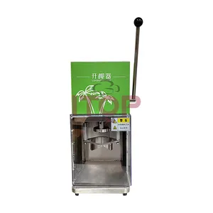 Ticari mutfak ekipmanları otomatik hindistan cevizi kapak açma makinesi elektrikli kapak kesme ve hindistan cevizi kabuğu açma makinesi
