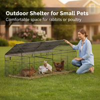Modèle 2025, enclos extérieur de grande taille pour poulets, poulailler pliable, cages pour animaux de compagnie, enclos pour volailles, petits animaux, lapins