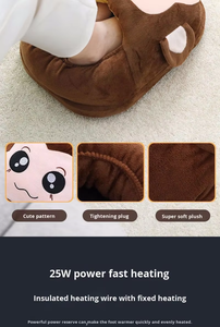 Scaldapiedi Elettrico Intelligente con Tappetino Riscaldante in Peluche e <span class=keywords><strong>Telecomando</strong></span> per Regolazione della Temperatura, Ideale per Casa e Ufficio in Inverno - Product Image 6