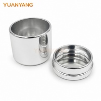Boîte en aluminium poli OEM, pot métallique personnalisé pour comprimés nutraceutiques et granulés à base de plantes