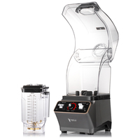 Akane 1200W Smoothie Blender Licuadora De Batidos Met 2.0l Cup Ruisonderdrukking Cover En 28000Rpm Motor