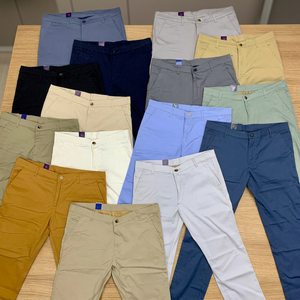 Pantalones chinos populares de diseño exclusivo para hombre, Pantalones chinos cómodos de algodón elásticos rectos de secado rápido, estilo informal, Pantalones chinos de corte Regular - Product Image 2