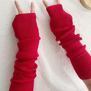 Gants d'hiver en <span class=keywords><strong>laine</strong></span> personnalisés Edelweiss, mitaines unies à manches longues Dobby Olive 50g, gants d'hiver pour femmes, 100% <span class=keywords><strong>laine</strong></span> - Product Image 3