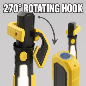 Lámpara de Trabajo Magnética LED Manos Libres, Lámpara de Taller Portátil con Clip para Mantenimiento de Garajes - Product Image 6