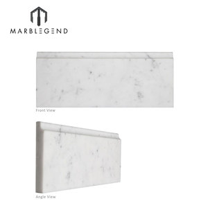 Plinthe en marbre <span class=keywords><strong>blanc</strong></span> de haute qualité pour la décoration de villas, en pierre naturelle - Product Image 6