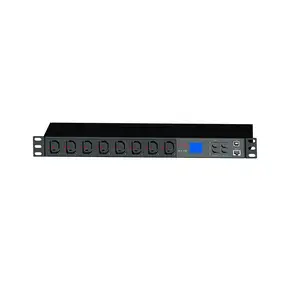 32a fused monitored power outlet adjustable output aluminum material remote pdu with led