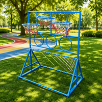 Support de tir multifonctionnel en fonte pour panier de basket et but de football, équipement sportif pour enfants, pour l'extérieur, de qualité supérieure