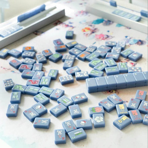 High Quality Portable Durable 160-Piece American <b>Mahjong</b> Tiles <b>Set</b> Luxury 4-Layer Engraved Acrylic Eco-Friendly 4-Person Modern - Product Image 3