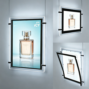 Affiche publicitaire rectangulaire double face A3 pour intérieur, panneau magnétique en acrylique, <span class=keywords><strong>agence</strong></span> <span class=keywords><strong>immobilière</strong></span>, boîte à lumière LED pour vitrine - Product Image 1