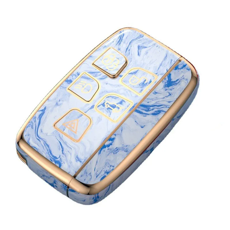 Free Sample TPU Jade Pattern Key Case Car Key Bag Fob For Land Rover Range Rover Evoque Discovery 2 4 5 Buttons Key Cover