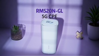 Routeur 5G extérieur, WIFI 6, routeur à carte SIM, vitesse sans fil, module 5G RM520N-GL intégré, 4 ports 5G LTE et 2.5G Ethernet pour camping-car, yacht