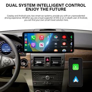 Android araba LCD dokunmatik ekranlar 12.3 inç Carplay bölünmüş ekran projeksiyon PVC malzeme mercedes-benz araba için araç Dvd oynatıcı oyuncu - Product Image 5