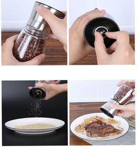 Molinillo de Pimienta de Doble Uso, Acero Inoxidable, Doble Cabezal, Utensilios de Cocina, Molinillo Manual de Doble Cabezal para Sal Marina y Pimienta Negra - Product Image 6