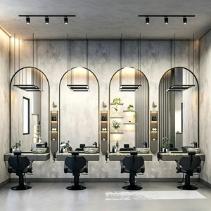 Barber Salon Shop <b>Work</b> <b>Station</b> Beauty Salon Furniture Custom Hair Salon Interior Design Full Room Customization store decoration - Product Image 6