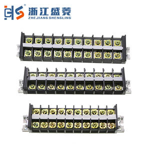 מחבר חוטי נחושת מצופה ניקל 20 פינים, 11-20 מגעים, <span class=keywords><strong>30A</strong></span>, מסדרת CZLS TD-3010, בלוק חיבורים תעשייתי קבוע עם בורג. - Product Image 5