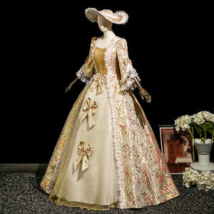 5 couleurs dames royales robes victoriennes médiévales Champagne mascarade Costumes reine robes de <span class=keywords><strong>bal</strong></span> - Product Image 2