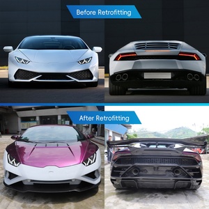 Nuevo Kit de Carrocería EVO RWO de Fibra de Carbono para Huracán 2014-2023, Modificación y Mejora de Automóviles, Parachoques Delantero/Trasero, Alerón Trasero - Product Image 2