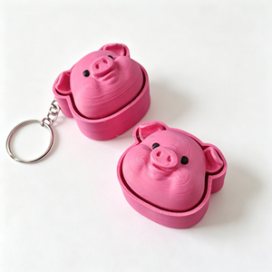 Llavero Antiestrés de PVC con Impresión 3D de Animales de 5cm, Diseño de Vaca, Cangrejo, Oso, Botón de Presión, Adorno Colgante para Bolsa, Venta al por Mayor - Product Image 3