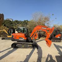 Excavadora Pequeña Doosan DX60-9C de 6 Toneladas de Alta Eficiencia, Bajo Consumo de Combustible, Piezas Hidráulicas Originales, Video de Inspección Completa
