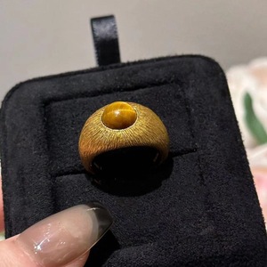 Anillo de Moda para Mujer Estilo Vintage Milard, Plata de Ley S925, Oro de 18K, Ojo de Gato, Piedra de Ojo de Tigre Natural Cepillada, Hecho a Mano - Product Image 3