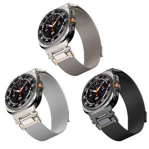 Bracelet en maille milanaise Classic Explorer, bracelet en métal respirant pour Samsung Galaxy Watch Ultra 47 mm, bracelet de montre intelligente - Product Image 2