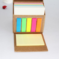 Bloc-notes mémo personnalisé OEM, style et couleur du papier au choix, bloc-notes mémo avec fonction adhésive, support pour stylo