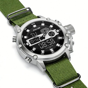 China Factory Wholesale LED Dual Display <b>Digital</b> Quartz Wrist Watch for Men Luxury Sports Waterproof <b>Calendars</b> Reloj Para Hombre - Product Image 2