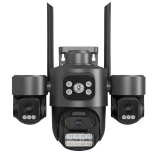 3MP Außen Alexa ICSEE <span class=keywords><strong>3</strong></span> Objektiv kamera CCTV-Netzwerk Outdoor-Sicherheits kamera - Product Image 1