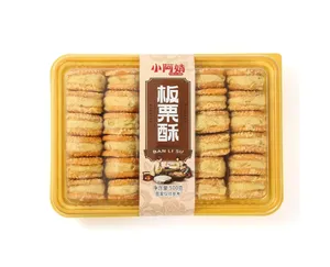 Penjualan panas pabrik makanan penutup Tradisional Cina 500G kantong plastik kue kastanye kue