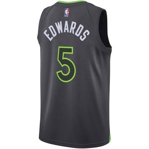 Maillot de basket-ball gris pour jeunes des Minnesota Timberwolves, édition Statement, 5, vêtements de basket-ball anti-humidité - Product Image 2