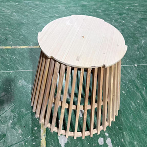 طاولة فاخرة حديثة للأعراس مصنوعة من الخشب الطبيعي الصلب 100٪ بسطح دائري قابل للإزالة مناسبة للتأجير في المناسبات - Product Image 5