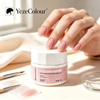 Gel dur sculptant rose clair pour extension d'ongles, fixation de strass, marque privée OEM ODM, pour salon de manucure, commande en gros