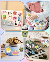 Paquete de 300 Pegatinas Adhesivas de Vinilo Impermeables con Diseños de Personajes de Dibujos Animados para Niños |   Recuerdos Personalizables para Fiestas de Regreso a Clases