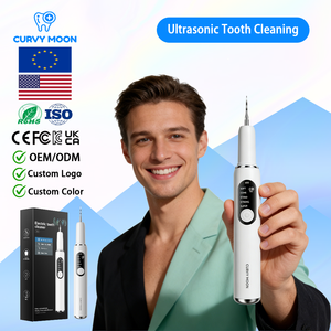 CURVY MOON Kit de Nettoyage et Blanchiment Dentaire Ultrasonique, Détartreur, Nettoyant pour Plaque et Tartre Dentaire, Soin Bucco-Dentaire - Product Image 1