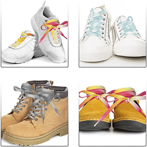 Accesorios para Zapatos de Alta Calidad, Cordones Planos Coloridos, Cordones Personalizados con Degradado de Arcoíris para Zapatillas Deportivas - Product Image 4