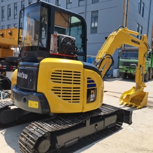 Miniexcavadora Hidráulica Komatsu PC55MR de 5 Toneladas, Excavadora Compacta de Alta Eficiencia y Ahorro de Combustible, Máquina de Construcción - Product Image 5