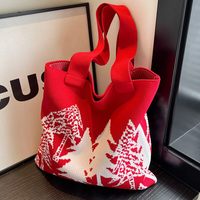 MOQ 100 pièces Nouvelle Arrivée 2026 Sac à main tricoté grande capacité pour femme, sac fourre-tout décontracté et polyvalent à porter à l'épaule