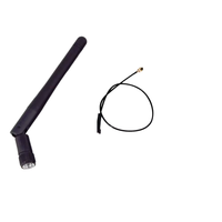 2.4G petite antenne de gain 3DBI pliée 2.4G module de routeur sans fil en caoutchouc à broche intérieure antenne 3DBI pour la communication