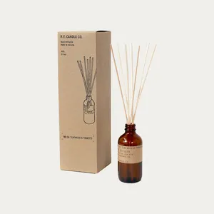 Custom Shape Printed Logo Reed Diffuser Packaging Gift Paper Boxes