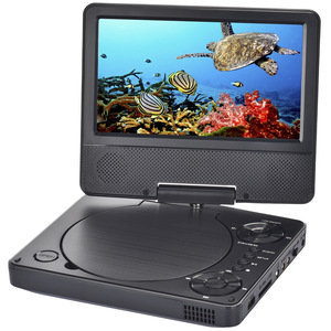 Lecteur DVD HD portable, écran 9 pouces, lecteur vidéo mobile, prend en charge les cartes USB et TF, sortie AV 1080P, télécommande pour les voyages - Product Image 4