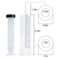 Seringue d'alimentation de 150ml Seringue à usage animal Seringue à tube d'alimentation pour oiseau chat chien mouton cochon etc.